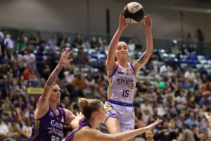 Bendigo Spirit clinches a thrilling 81-76 win against the top-ranked Melbourne Boomers in an exhilarating WNBL match at Melbourne Sports Centres