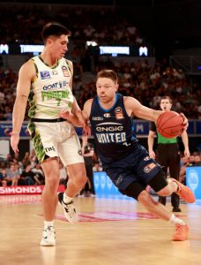 Matthew Dellavedova of Melbourne United averages 6.2 assists/game after NBL 24 Round 18.