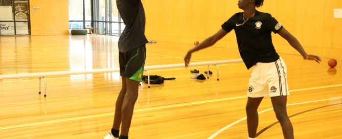 The dynamic duo, Moses and Jok, in their routine daily training sessions.